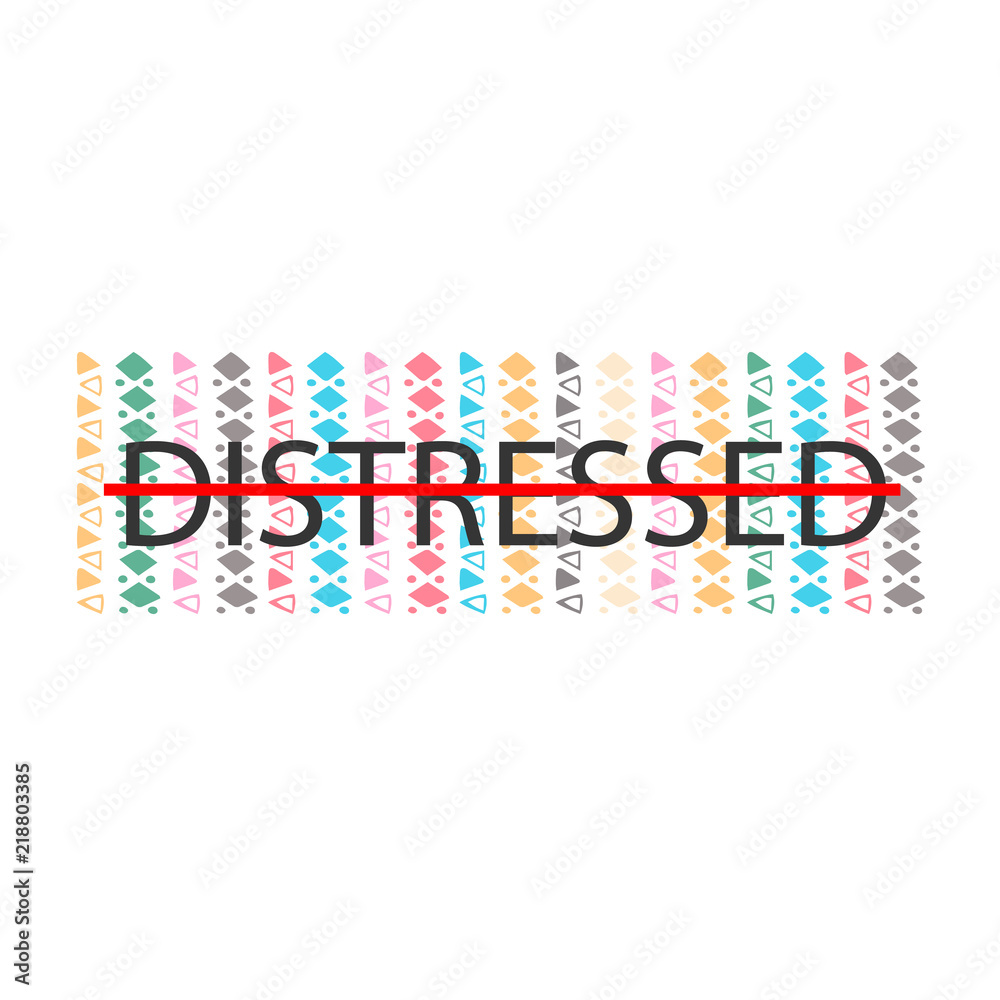 Poster slogan destressed strikeout print design for t-shirt Poster slogan destressed strikeout print design for t-shirt