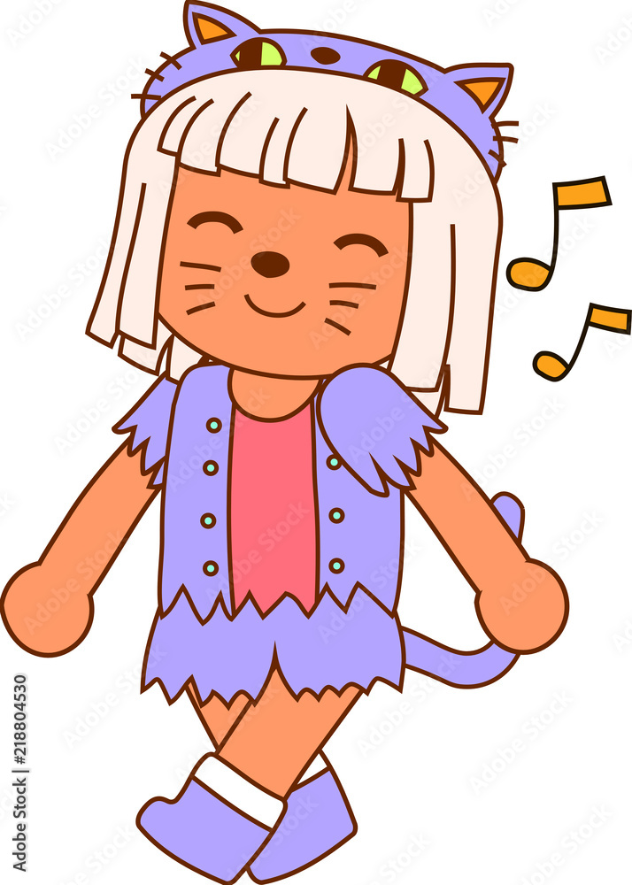 Halloween wolves cat girl Halloween wolves cat girl