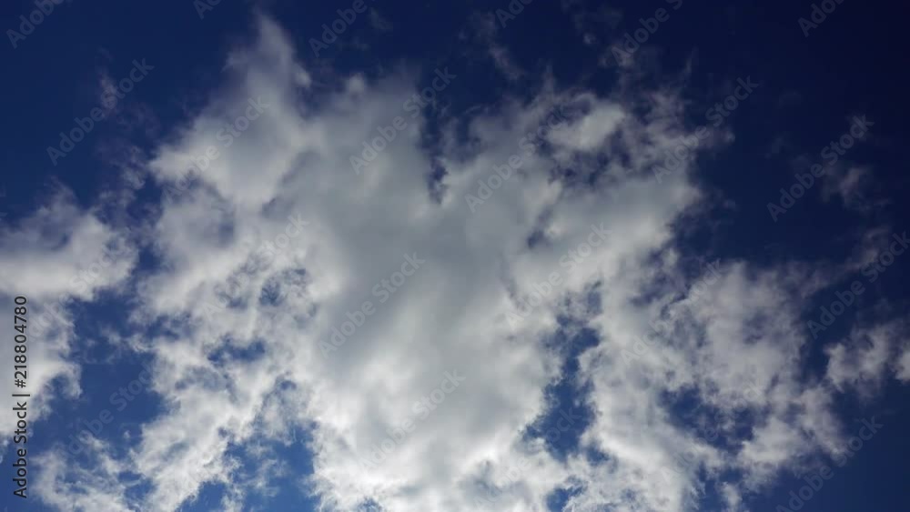 Cloudy sky as a background or backdrop. A moving sky background with clouds.