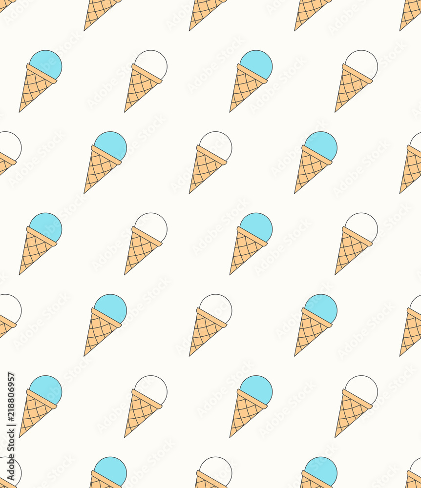 Ice Cream - Seamless Pattern Ice Cream - Seamless Pattern