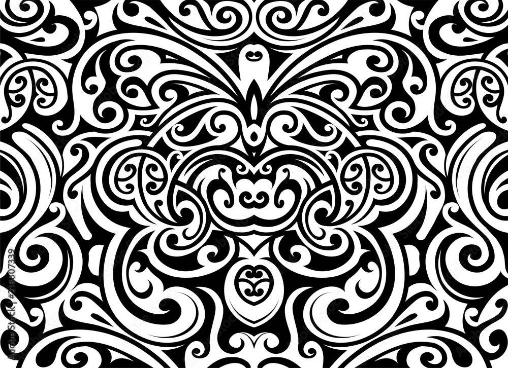Decorative backdrop with ethnic elements Decorative backdrop with ethnic elements