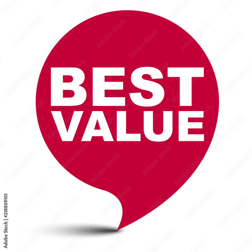 red vector bubble banner best value red vector bubble banner best value