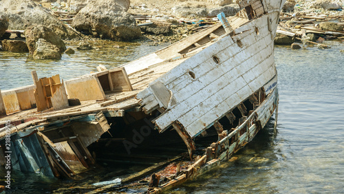 Schiffswrack in Ägypten