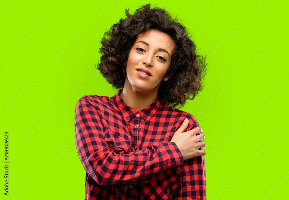 Beautiful arab woman confident and happy with a big natural smile laughing, natural expression Beautiful arab woman confident and happy with a big natural smile laughing, natural expression