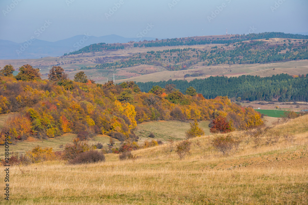 Fototapeta premium Autumn scene in the mountains