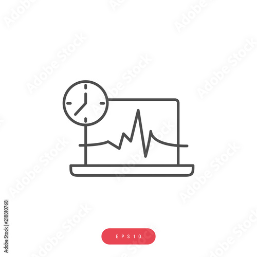 Systematic Diagnostics Vector Icon Business Management Related Vector Line Icon. Editable Stroke. 1000x1000 Pixel Perfect.