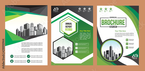 abstract cover and layout for presentation and marketing
