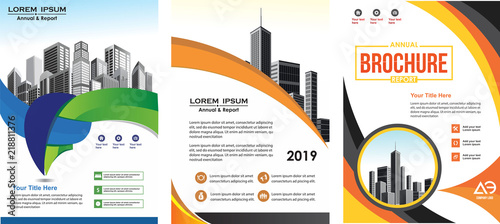 abstract cover and layout for presentation and marketing
