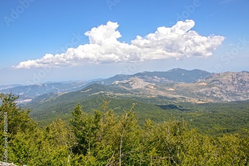 Landscape of Pollino national park