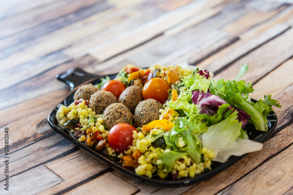 Moroccan beef kefta meatballs meatball and semolina Stock Photo Adobe