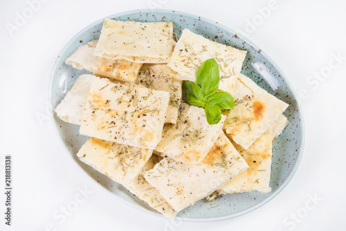 focaccia with fragrant herbs