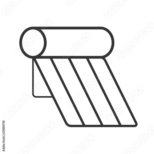 Solar hot water heater icon