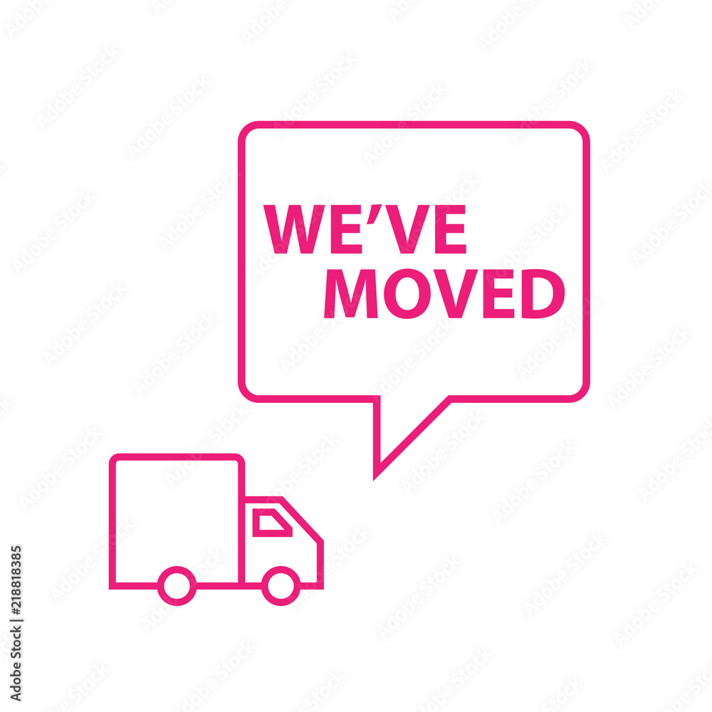 We've moved announcement We've moved announcement