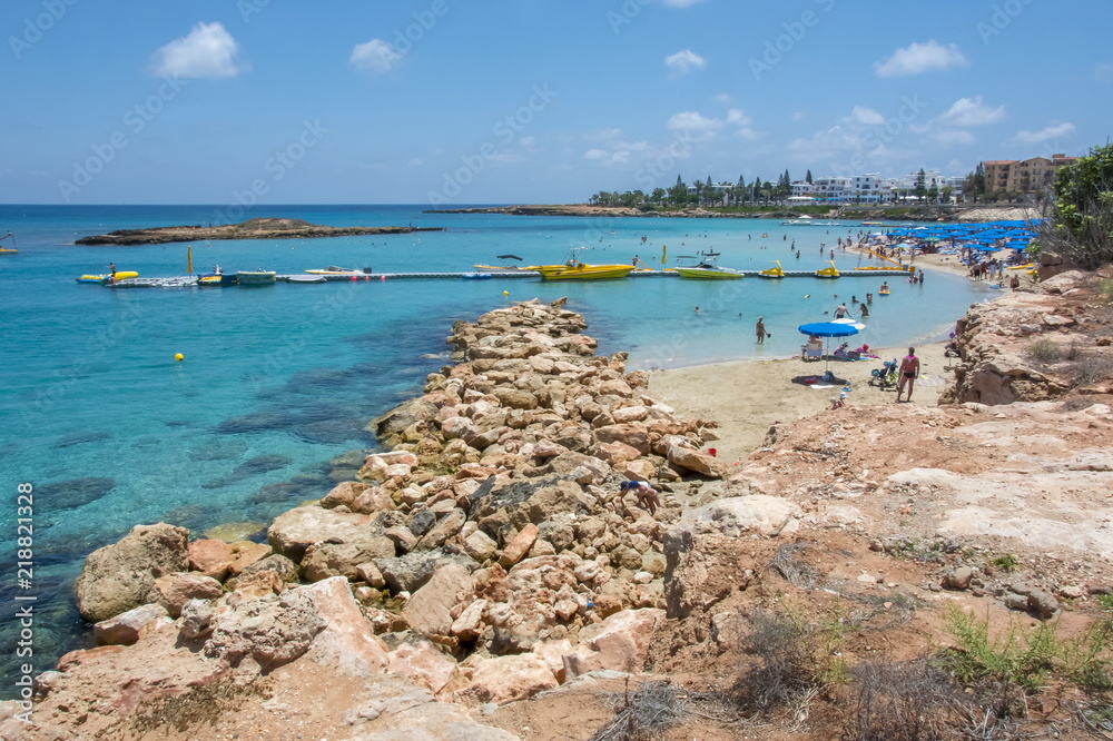Famous Fig Tree bay and beach in Protaras, Cyprus