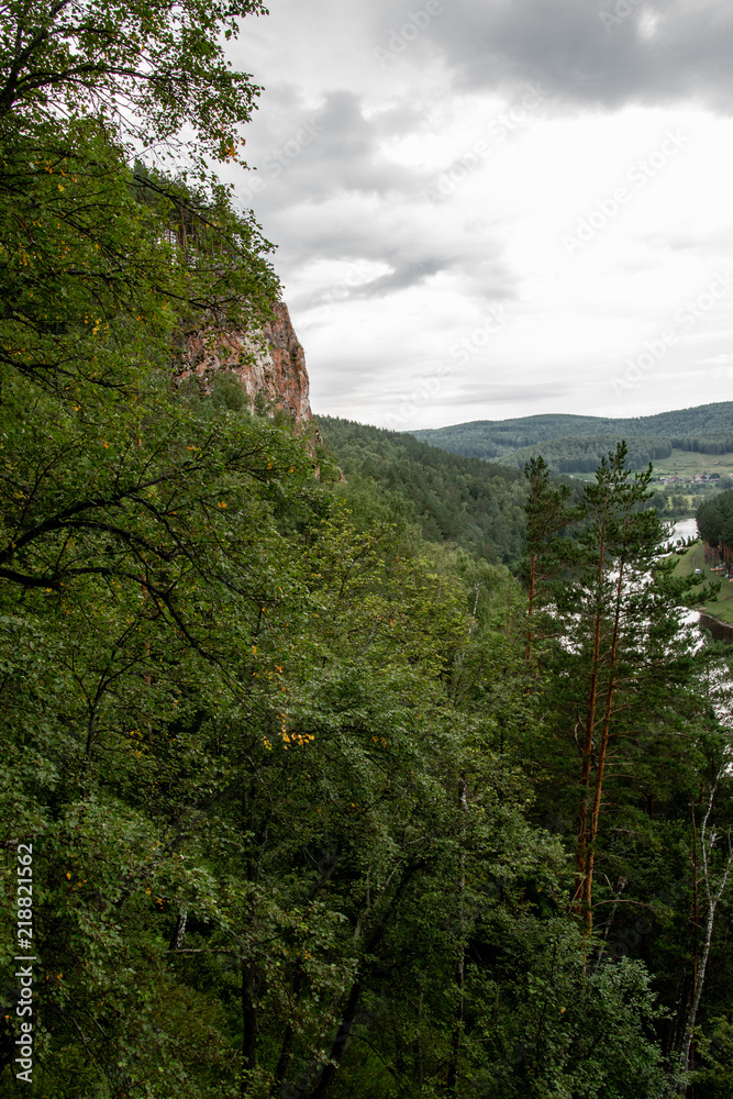 picturesque view from the top of the mountain