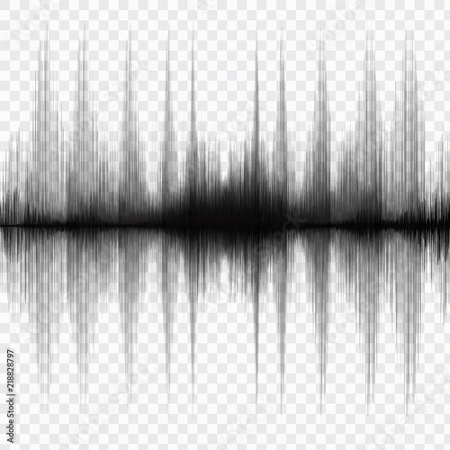 Earthquake Wave,Sound and Radio style,audio and diagram concept,design for education and science,Vector Illustration.