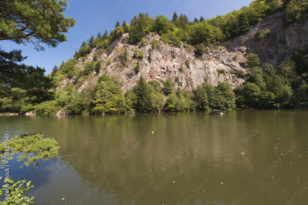 Panoramic view over the Waldenecksee in Baden Baden, Baden-Wuerttemberg, Germany Panoramic view over the Waldenecksee in Baden Baden, Baden-Wuerttemberg, Germany
