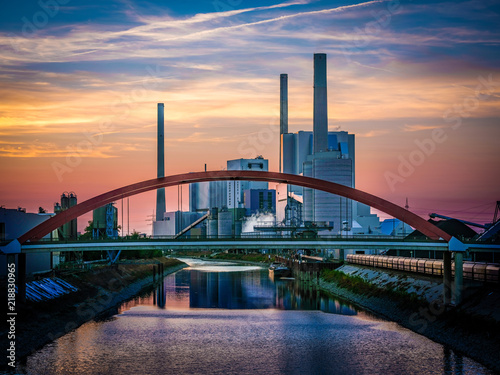 Tableau sur toile Großkraftwerk Mannheim