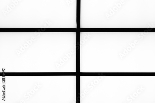 Abstract geometric black stripes on a bright white background, minimalism, abstract black and white background.