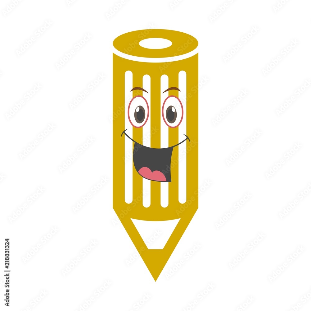 Wood Pencil icon, Smile face logo, Back to school sign Wood Pencil icon, Smile face logo, Back to school sign