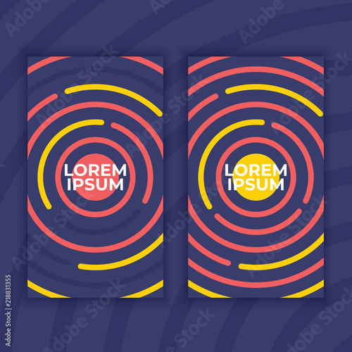 Geometric cover design. Background with colorful shapes. Vector illustration