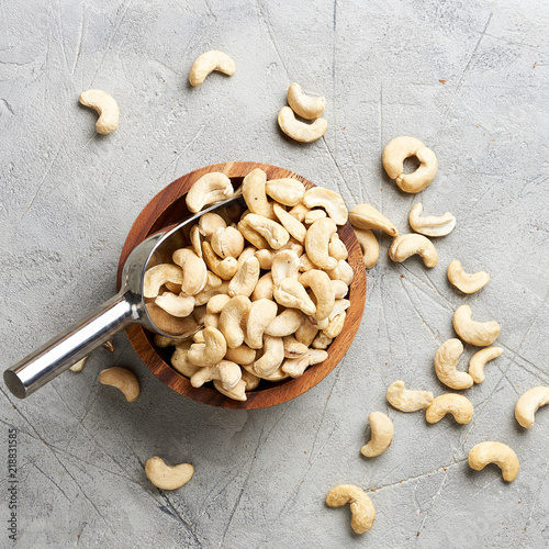 Bowl of cashew nuts photo