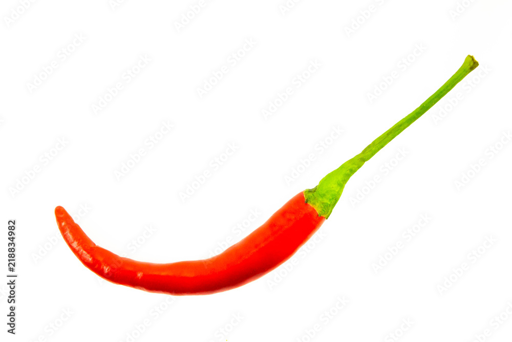 Red hot chilli pepper isolated on white background Red hot chilli pepper isolated on white background