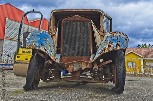 shoot of an abandoned car