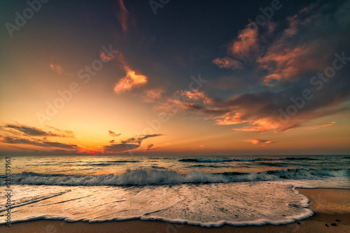 Sunrise at Hammamet. Tunisia, North Africa.