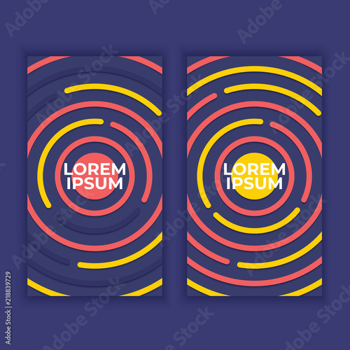 Geometric cover design. Background with colorful shapes. Vector illustration