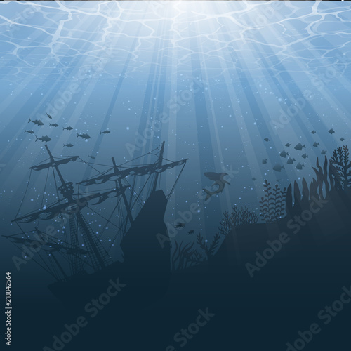 Under water world background