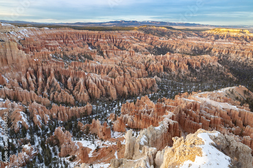 Snow in Bryce Canyon