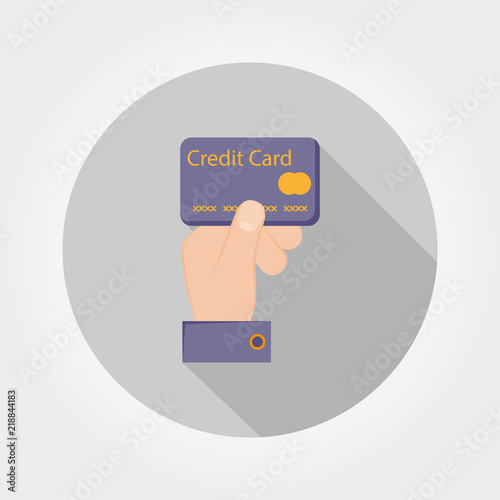 Credit card payment. Icon. Vector.
