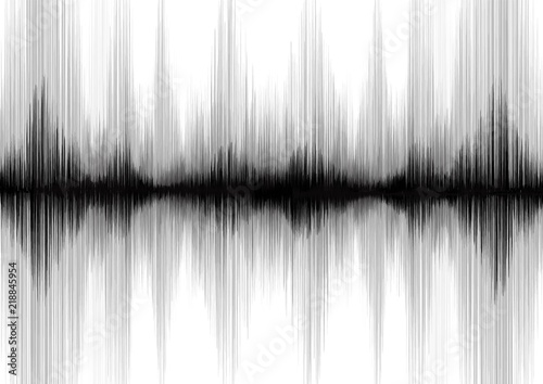 Ultra Earthquake Wave on White paper background,audio wave diagram concept,design for education and science,Vector Illustration.