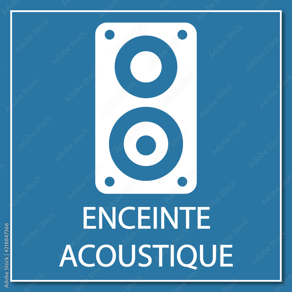 Logo enceinte acoustique. Logo enceinte acoustique.