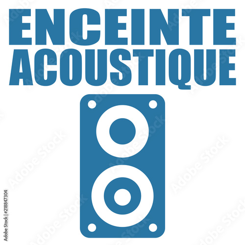 Logo enceinte acoustique.