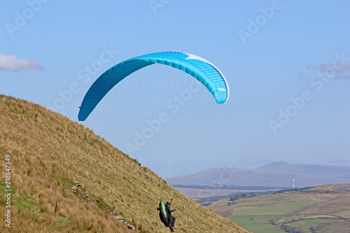 Paraglider in the Vale of Neath