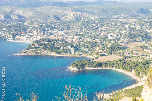 Cassis view from Cape Canaille top, France