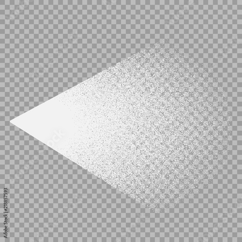 Vector effect of white water spray . Pulverizer Cosmetic jets. The design element is isolated on a transparent background.
