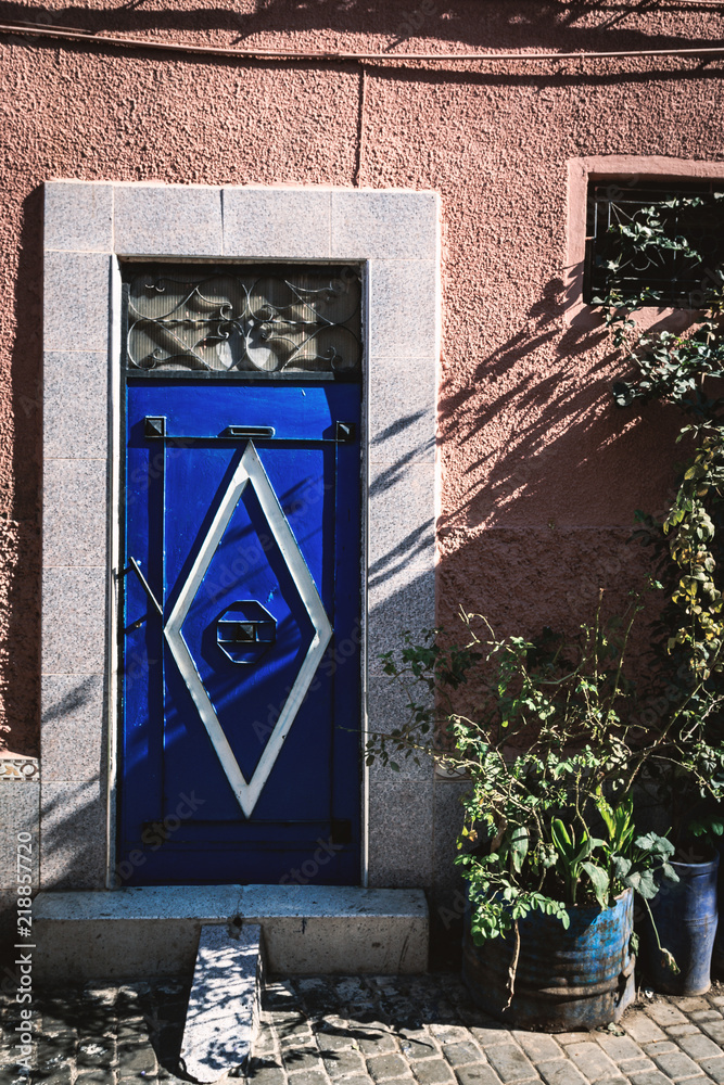 Blaue Tür in Marrakesch