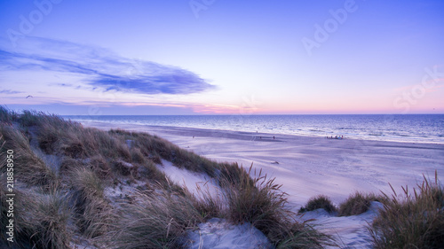 Fototapeta Naklejka Na Ścianę i Meble -  Bluehour beach summer