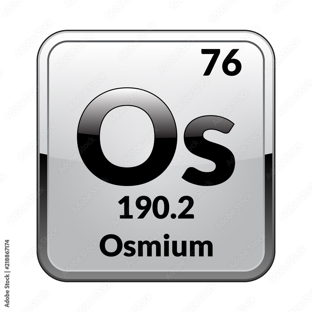 Osmium Periodic Table of the Elements Vector illustration eps 10 Векторный объек