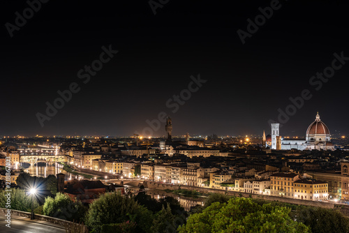 Night view from above of the city of Florence © Brambilla Simone