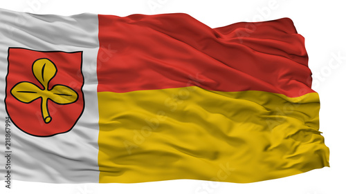 Salzkotten City Flag, Country Germany, Isolated On White Background photo