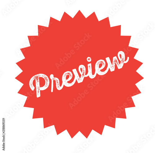 preview stamp on white