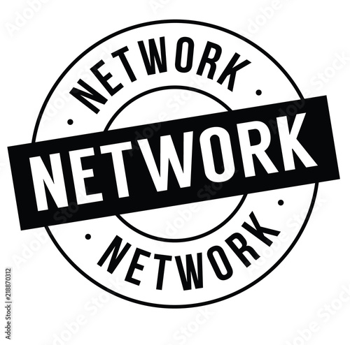 network stamp on white