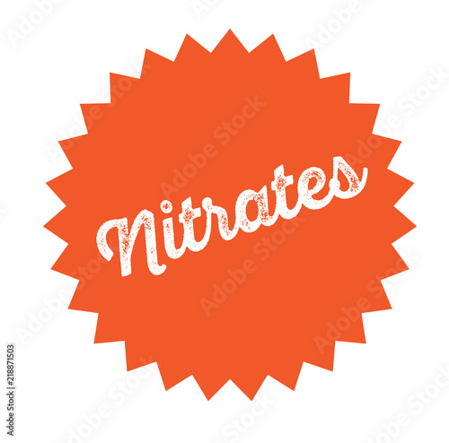 nitrates stamp on white