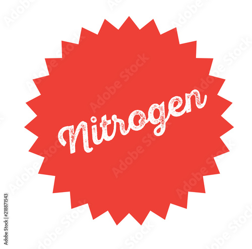 nitrogen stamp on white