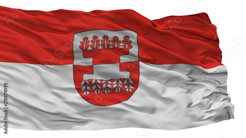 Silale City Flag, Country Lithuania, Isolated On White Background photo