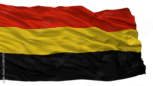 Coamo City Flag, Country Puerto Rico, Isolated On White Background